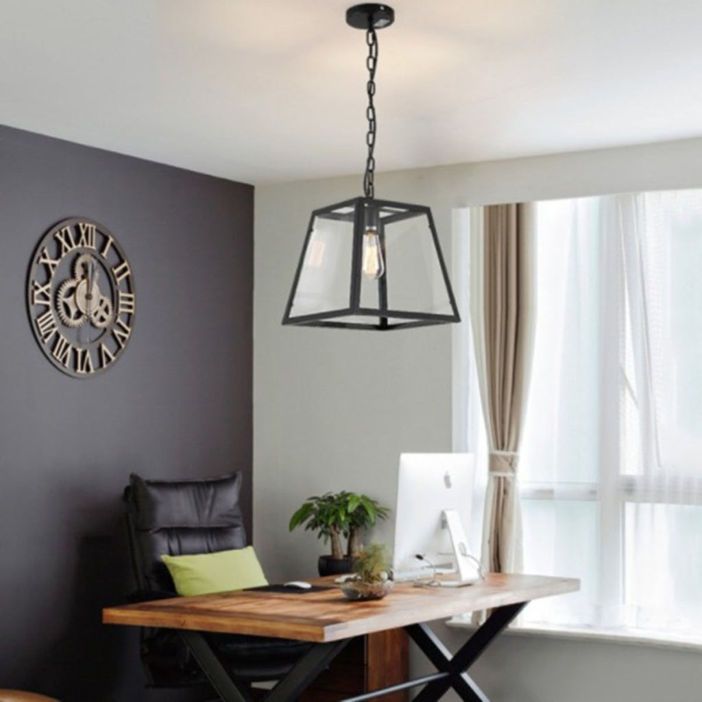 Epoch Industrial LED Modern Pendant Light Glass Kitchen Bedroom Living Room
