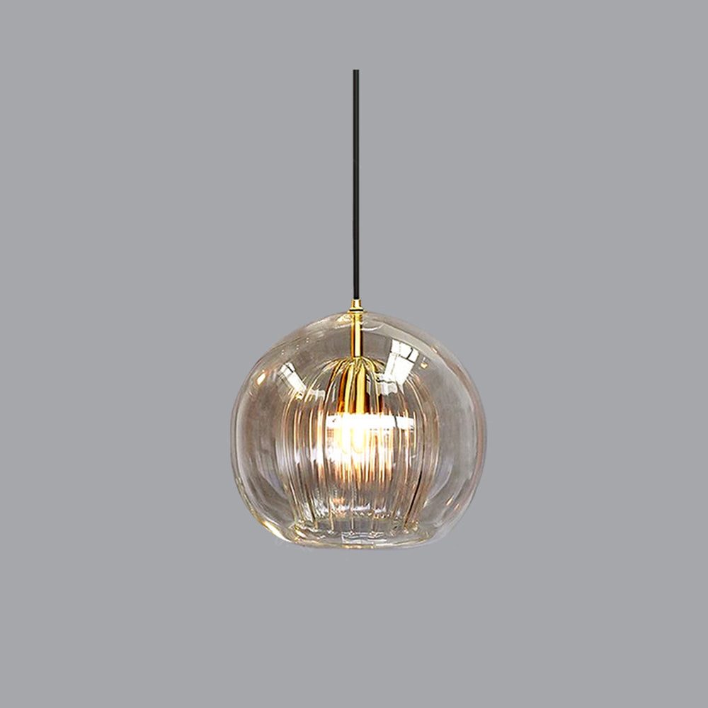 Valentina Nordic Glass Globe Pendant Light Bedroom - Letslighting