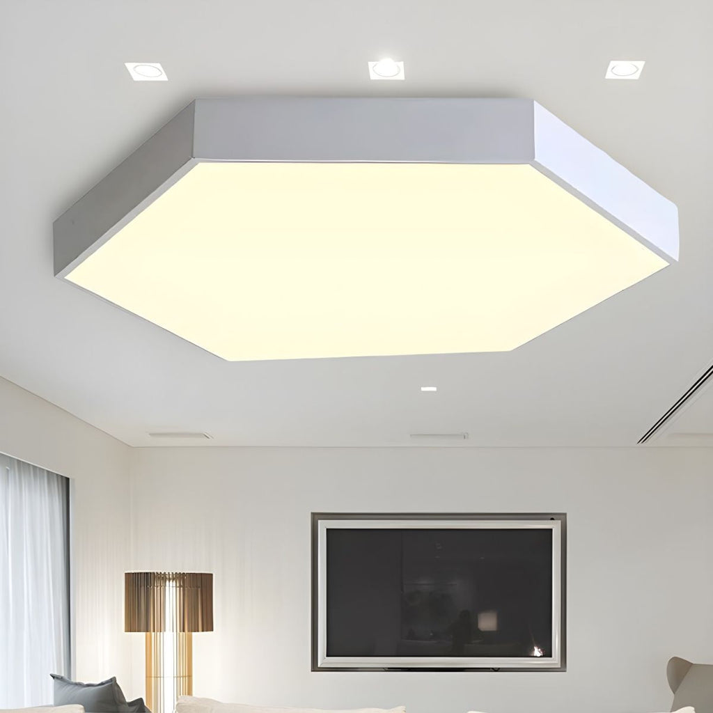Valentina Modern Hexagon LED Flush Mount Ceiling Light