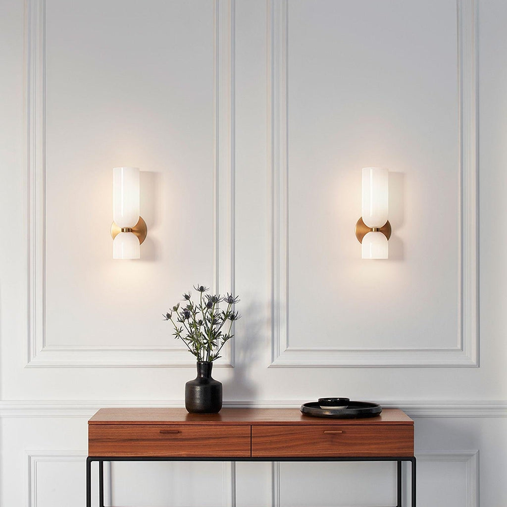 Valentina Modern Bedroom Glass Wall Lamp Sconce - image 12